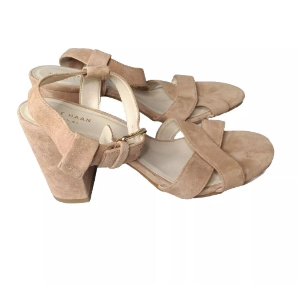 Cole Haan Kadi Sandals Size 6.5 B  Womens Shoes Peach Ankle Strap Retail $150 - Picture 2 of 10